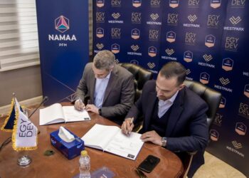 شركة «NAMAA PFM» توقع اتفاقية لإدارة مشروع «ويست بارك» التابع لشركة «EGY DEV»