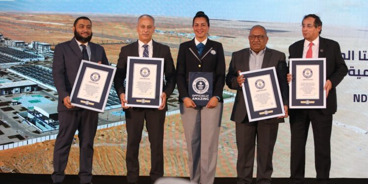 عبر تحالف ضم حسن علام للإنشاءات و المقاولون العرب و أوراسكوم للإنشاءات و ماتيتو .. مشروع مياه االصرف الصحي بالدلتا الجديدة في مصر يحرز أربعة أرقام قياسية في موسوعة غينيس