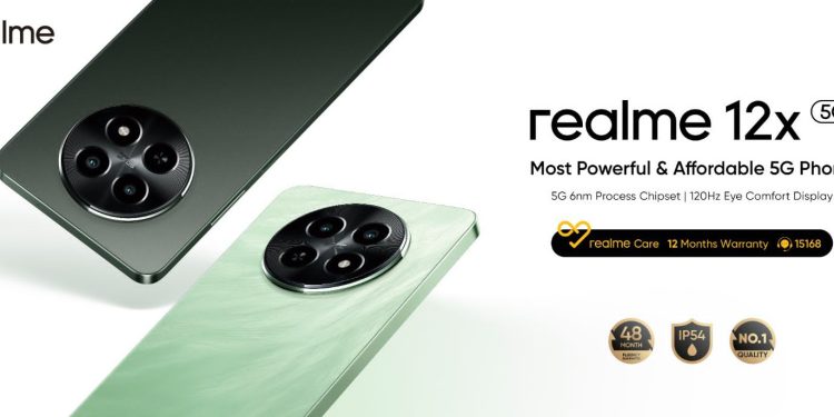 ريلمي تكشف عن هاتفها الجديد realme 12x الوحيد فى فئتة الذى يحتوى على شاشة 120 هرتز وتصميم أنيق وتكنولوجيا متقدمة