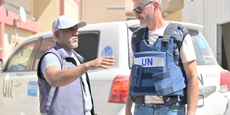 بهدف التنسيق ودعم القطاع الصحي بغزة .. المستشفى الإماراتي الميداني برفح يستقبل وفداً من منظمة الصحة العالمية