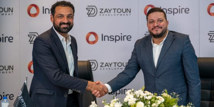 «زيتون للتطوير» توقع اتفاقية تعاون استراتيجية مع «انسباير» لإدارة وتشغيل مشروع «INIZIO»