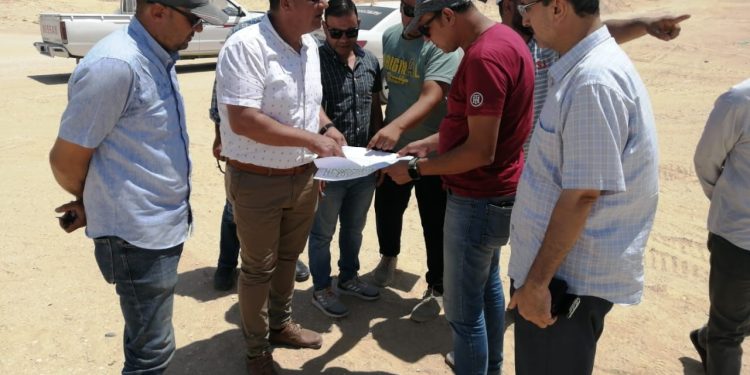 تطوير الطرق بمنطقة الصناعات المتوسطة وترفيق الأراضي السكنية ببني سويف الجديدة