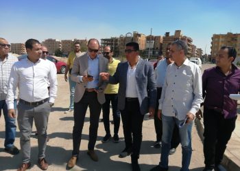 تسليم قطعة أرض بنشاط خدمي إداري لشركة مصر الوسطى للغزل والنسيج ببني سويف الجديدة