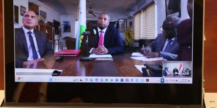 عبر تقنية الفيديو كونفرنس .. توقيع اتفاقية ثنائية وعقد تنفيذي بين وزارة الكهرباء المصرية ونظيرتها بجمهورية جيبوتي بشأن قيام الحكومة المصرية بتوريد وتركيب محطة لتوليد الكهرباء بواسطة نظم الخلايا الفوتوفلطية