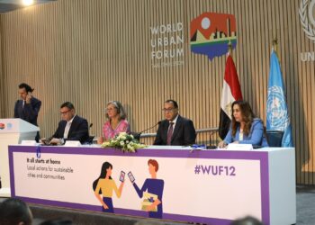 خلال كلمتها في المؤتمر الصحفى مع رئيس الوزراء .. زيرة التنمية المحلية المنتدي الحضرى العالمى فرصة لوضع حلول وسياسات فعالة لحل مشكلة تغير المناخ والتحديات التي تواجه المدن في مصر والعالم