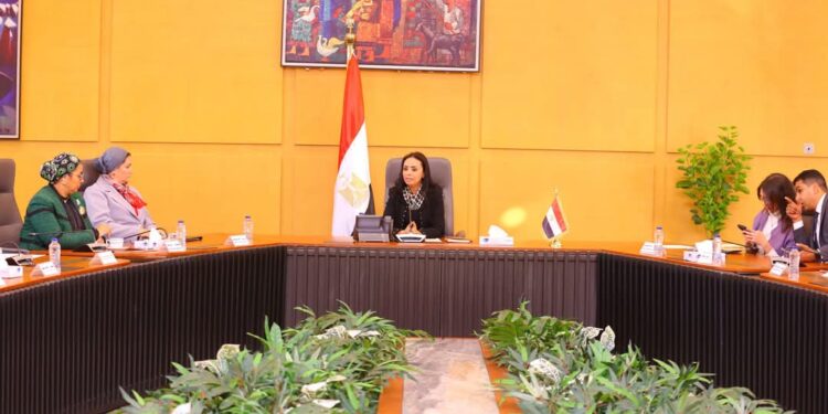 وزيرة التضامن الاجتماعي تترأس اجتماعًا مع رئيستي المجلسين القومي للمرأة والطفولة والأمومة  للأشخاص ذوي الإعاقة لتنسيق جهود العمل