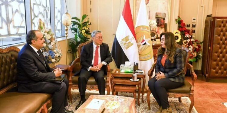 وزيرة التنمية المحلية تبحث مع سفير كوريا الجنوبية بالقاهرة مجالات التعاون المشترك