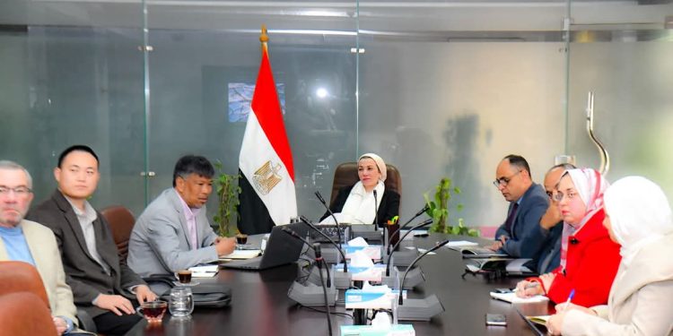 وزيرة البيئة تناقش مع احدى الشركات الصينية توطين تكنولوجيا زراعة الغابات في مصر