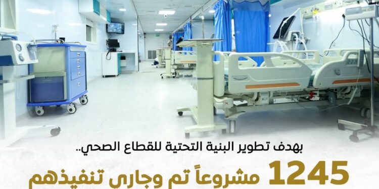 إنفوجراف .. تطور البنية التحتية للقطاع الصحي 