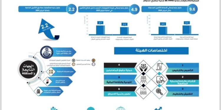 إنفوجراف .. 118.5 مليار جنيه إجمالي التمويل الممنوح من الجهات الخاضعة لرقابة الهيئة العامة للرقابة المالية نهاية فبرابر 2025