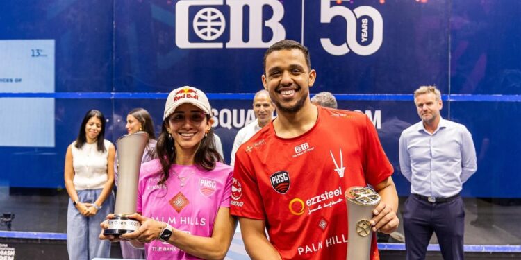 بسيطرة مصرية خالصة .. فوز مصطفى عسل ونوران جوهر ببطولة الجونة الدولية للإسكواش البلاتينية PSA 2025 فى نسختها الثالثة عشرة