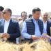 وزير الزراعة ومحافظ الشرقية و برنامج الأغذية العالمي يفتتحون موسم حصاد القمح بالمحافظة