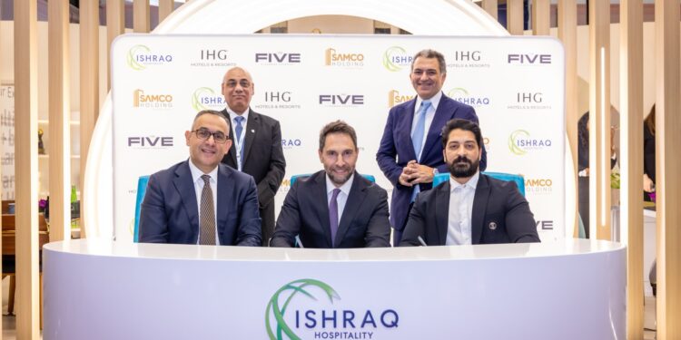 شراكة استراتيجية بين مجموعة «إنتركونتيننتال» و«إشراق للضيافة» و«سامكو القابضة» لتطوير فندق بالعاصمة الإدارية