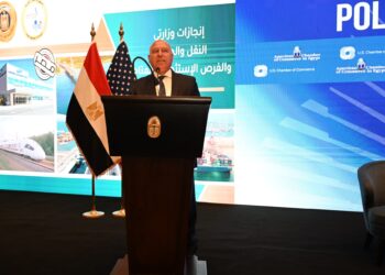 خلال مشاركته في افتتاح أعمال المنتدى الاستثماري المصري الأمريكي.. وزير الصناعة يستعرض الإنجازات التي تم تحقيقها في قطاعى الصناعة والنقل والفرص الاستثمارية المتاحة في القطاعين