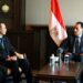 رئيس الوزراء يلتقي الرئيس والمدير التنفيذي لمنظمة اليابان للتجارة الخارجية