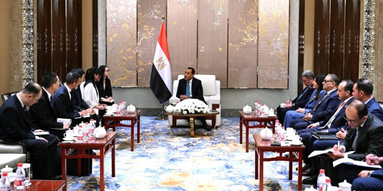 رئيس الوزراء يلتقي رئيسة شركة جيانغسو فينغهاي المحدودة لتطوير تحلية مياه البحر والطاقة الجديدة