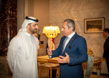 نائب حاكم الشارقة ورئيس مجلس القضاء في زيارة رسمية الي العاصمة الجديدة