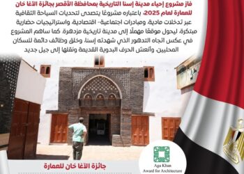 يضعها في صدارة المشهد العالمي .. مصر تفوز بجائزة الآغا خان للعمارة بمشروع إحياء مدينة إسنا التاريخية لعام 2025