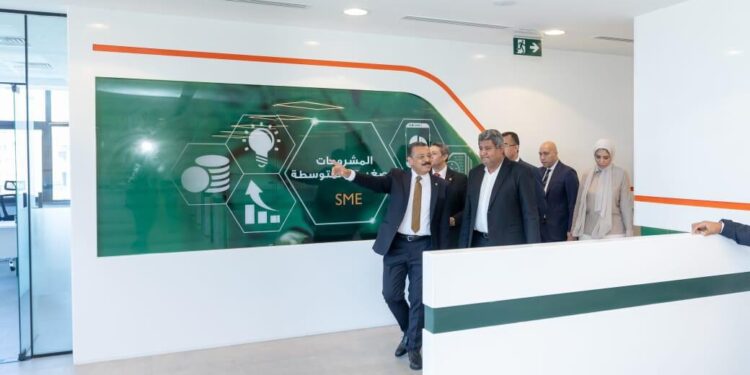 افتتاح فرع البنك الأهلي المصري بمدينة المنصورة الجديدة