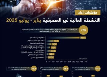  773 مليار جنيه إجمالي التمويل الممنوح من الجهات الخاضعة لرقابة الهيئة العامة للرقابة المالية بنهاية يوليو 2025