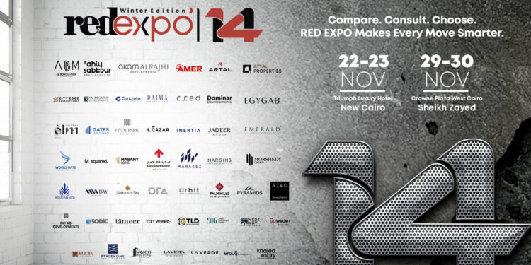 بمشاركه 48 شركه من كبري شركات التطوير العقاري بالسوق المصري .. إنطلاق معرض 14 RED EXPO الأحد القادم 22 نوفمبر