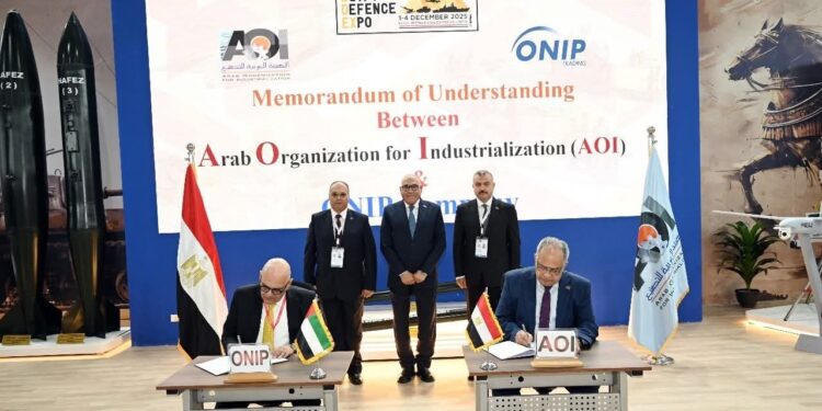 الهيئة العربية للتصنيع تعزز التعاون المصري الإماراتي وتوقع مذكرة للتفاهم مع شركة أونيب للتجارة
