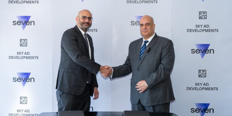 سكاي أبوظبي توقع اتفاقية مع شركة seven لتقديم حلول تمويلية مرنة للعملاء لتشطيب وحداتهم في مشروع ريزيدنس 8