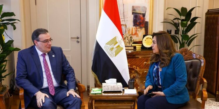 وزيرة التنمية المحلية تبحث مع رئيس الجهاز المركزي للتنظيم والإدارة تحديث الهياكل التنظيمية