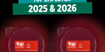 بنك كريدي اجريكول مصر يحصل على شهادة «أفضل جهة عمل من المؤسسة العالمية Top Employers» عن عامي 2025 و2026