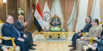 جمبلاط: يستقبل وفد من البنك العقاري المصري العربي لبحث أوجه التعاون المشترك