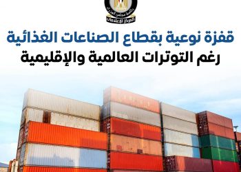 إنفوجراف .. قفزة نوعية بقطاع الصناعات الغذائية رغم التوترات العالمية والإقليمية