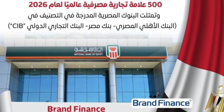 البنوك المصرية ضمن أقوى 500 علامة تجارية مصرفية لعام 2026