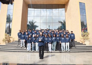 طلاب بجامعة بدر يشاركون في فاعليات مائدة الإفطار السنوى بالمطرية