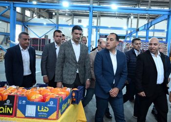 رئيس الوزراء يتفقد محطة الصواف لتعبئة الموالح والحاصلات الزراعية .. و نسبة التصدير تصل إلى 75% من إجمالي الإنتاج السنوي للمحطة